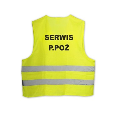 Kamizelka odblaskowa SERWIS P.POŻ