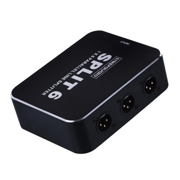 1 шт. новый черный XLR-разветвитель уровня микрофона