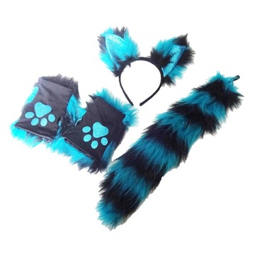 Plush Ears Hair Hoop Costume Cos Tail Fancy Dress