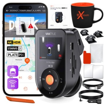 WIDEOREJESTRATOR KAMERA SAMOCHODOWA VANTRUE S1 PRO MAX 4K 30FPS GPS WiFi