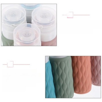 НАБОР СИЛИКОНОВЫХ БУТЫЛОК ДЛЯ ПУТЕШЕСТВИЙ ШАМПУНЬ 100 МЛ