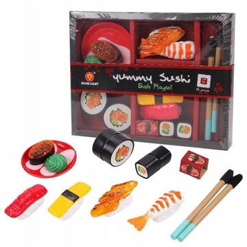 SZTUCZNE JEDZENIE ZESTAW SUSHI DLA DZIECI NAUKA I ZABAWA