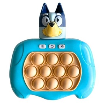 GRA POP IT POPIT ELEKTRYCZNA ANTYSTRESOWA ZRĘCZNOŚCIOWA Bluey i Bingo
