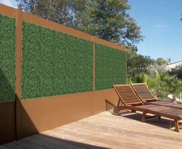 Искусственный зеленый настенный коврик для балкона, панель, модуль сетки для растений