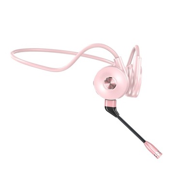 Słuchawki Open Ear Bluetooth 5.0, odporne na pot, różowe opakowanie 15x13x4,8 cm