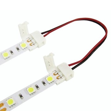 Złączka taśma LED 8mm dwustronna z przewodem