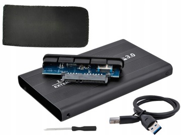 Корпус жесткого диска 2.5 USB 3.0 SATA черный * Работает быстрая передача данных через USB 3.0
