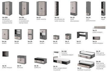Кровать SA-16 с матрасом, контейнер НОВАЯ ЦЕНА - 15%