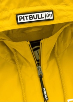 PITBULL WEST COAST KURTKA MĘSKA Z KAPTUREM WIOSENNA ATHLETIC LOGO ŻÓŁTA M