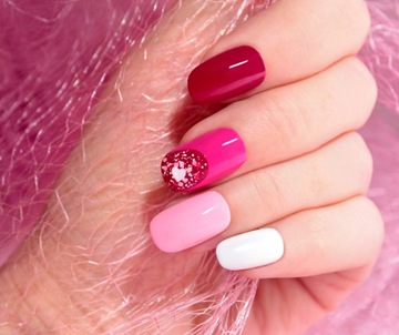 CLARESA SO SIMPLE HYBRID NAIL POWDER PINK 2