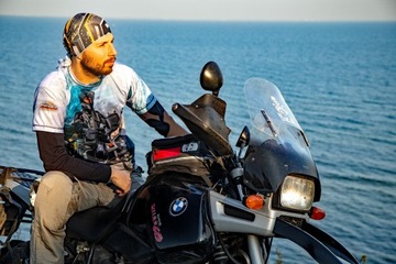 Bandana KOMIN MOTOCYKLOWY ODDYCHAJĄCY Honda CRF1100 GADŻET DLA MOTOCYKLISTY