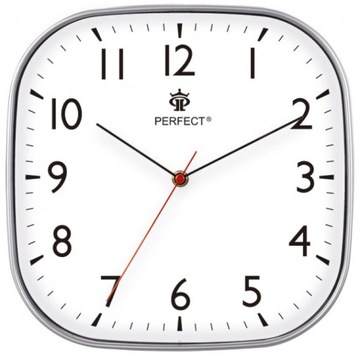 Zegar budzik Perfect srebrny 29cm + 1x Bateria AA