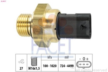 SENZOR TLAKU 25.0017 FACET FORD B-MAX