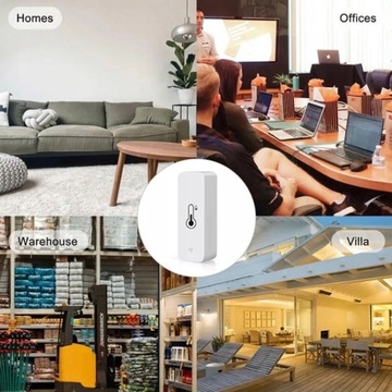 TUYA WiFi CZUJNIK TEMPERATURY I WILGOTNOŚCI ASYSTENT GOOGLE ALEXA