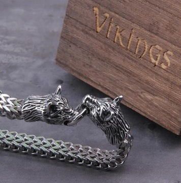 Браслет Viking Thor Wolf, хирургическая сталь 316L.