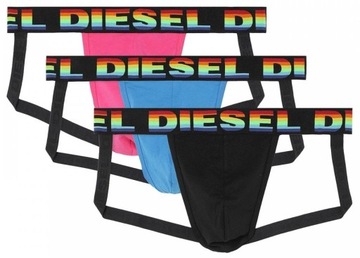 DIESEL ORYGINALNE JOCKSTRAP MĘSKIE 3-PACK BOX XXL