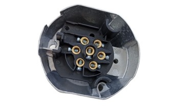 Алюминиевая розетка, 7-контактные витые контакты + крышка