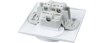 Ospel Szafir белый одинарный выключатель/выключатель с комплектом одинарных розеток