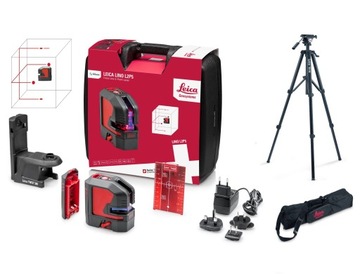 Laser krzyżowy punktowy Leica Lino L2P5 + statyw