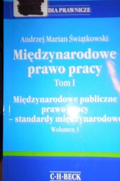 Międzynarodowe prawo pracy Tom 1 - Świątkowski