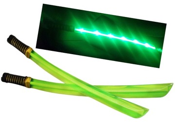 ŚWIECĄCY MIECZ SAMURAJA ŁĄCZONY 2W 1 ŚWIECĄCE E116CM E1649 EMAJHURTOWNIA