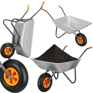 СТРОИТЕЛЬНАЯ САДОВАЯ ТАЧКА ПРОЧНАЯ ОЦИНКОВАННАЯ САДОВАЯ ТЕЛЕЖКА ЛЕГКАЯ ТЕЛЕЖКА 65 Л