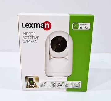 LEXMAN ENKI KAMERA WEWNĘTRZNA OBROTOWA WIFI LEXCAM-RI01