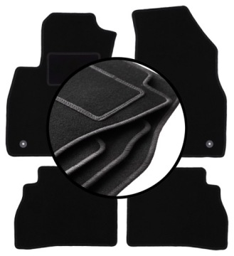 Velurové koberce komplet pro: Fiat Doblo II 0 (2009-2020)