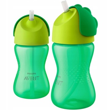 AVENT KUBEK NIEKAPEK BIDON SŁOMKĄ 12m GREEN 798/01