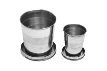 KIELISZEK SKŁADANY METALOWY BRELOK TELESKOPOWY 60