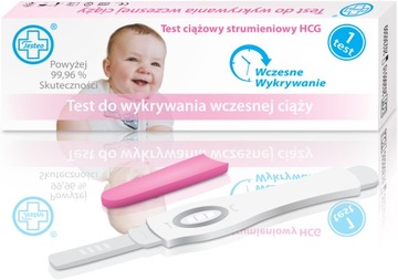 10X STRUMIENIOWY TEST CIĄŻOWY TESTEO WCZESNA CIĄŻA