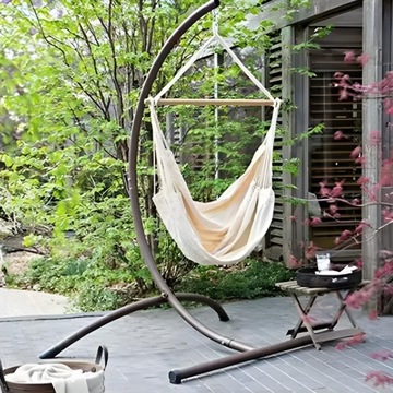 Подвесной стул сад раскачивается кокон бразильский стул Boho Beige Swing