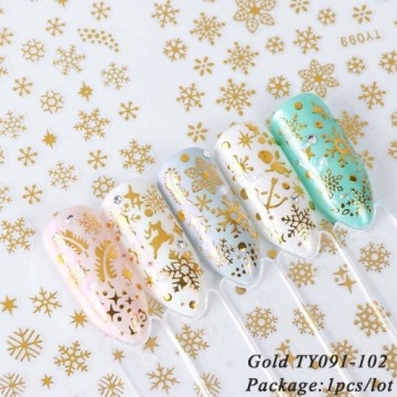 3D наклейки для ногтей Рождество БОМБКИ Y27