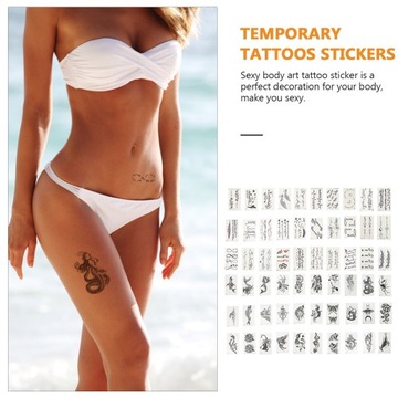 60 листов татуировок на руках - временные наклейки