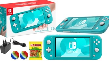 KONSOLA NINTENDO SWITCH LITE TURQUOISE TURKUSOWY HDH-001 + ZASILACZ KARTON