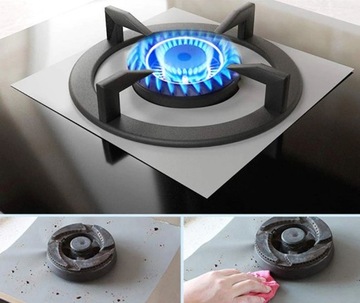 ЗАЩИТНЫЕ КРЫШКИ КОВРИКИ ДЛЯ ГАЗОВОЙ ПЛИТЫ, ГОРЕЛКИ x 4