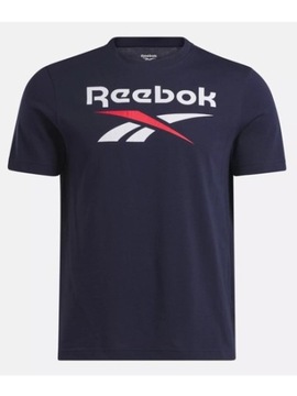 KOSZULKA męska REEBOK 100071176 bawełniana L granatowa