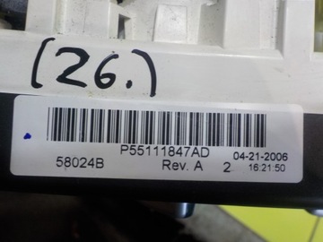 DODGE CALIBER 2.0 B AUT 06R PANEL KLIMATIZACE P55111847AD