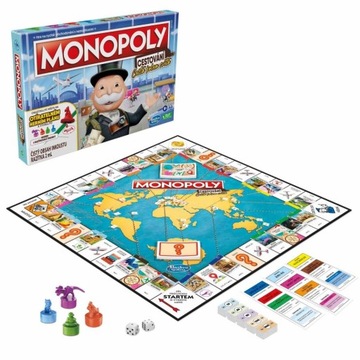 MONOPOLY TRAVEL WORLD gra planszowa standard classic wersja CZ monopol