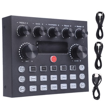 5W Karta Dźwiękowa V8S Karta Dźwiękowa Mini Sound Mixer Zmieniacz Głosu