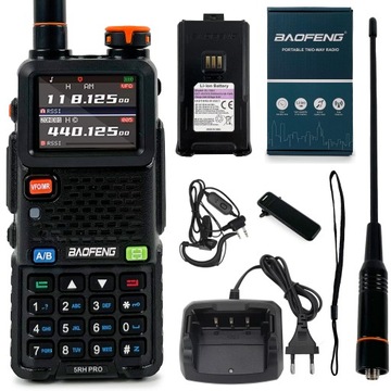Krótkofalówka Baofeng UV-5RH PRO 10W Radiotelefon Skaner Radio FM VHF UHF