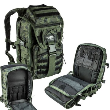 PLECAK SURVIVALOWY TAKTYCZNY TREKKINGOWY WOJSKOWY MORO NEO TOOLS 84-321