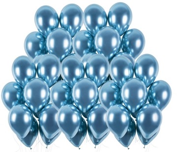 Balony Glossy 12cm - Ciemny Srebrny - 50 sztuk