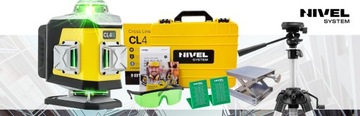 NIVEL СИСТЕМА CL4G CROSS LASER ЗЕЛЕНЫЙ + ШТАТИВ