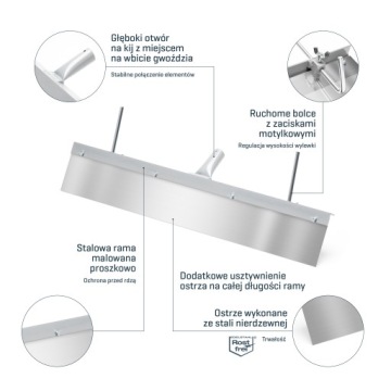 COMENSAL Ракель для стяжки INSERT ножевая рейка - 800 мм