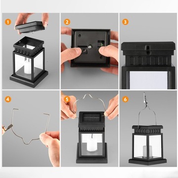 СОЛНЕЧНЫЙ ФОНАРЬ СВЕТОДИОДНЫЙ ФОНАРЬ САДОВЫЙ ФОНАРЬ ФОНАРЬ С КРЮЧКОМ И ЗАЖИМОМ 2 ШТ.