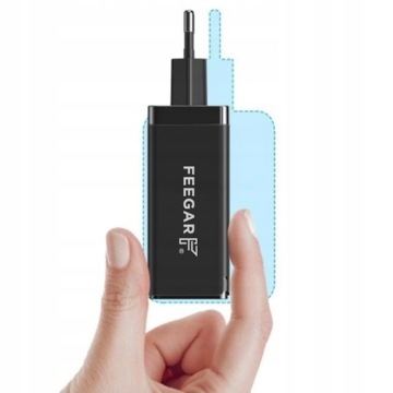 Сетевое зарядное устройство Feegar GaN 65W 3xUSB QC PD TypC