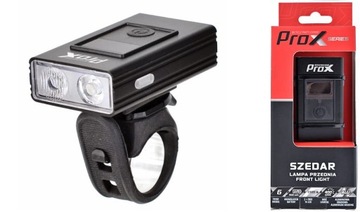 LAMPA PRZÓD PRZEDNIA NA KIEROWNICĘ PROX SZEDAR 400LM, 1500MAH, USB-C