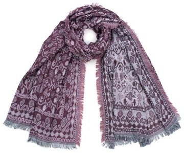 SZALEO miękki SZAL szykowny FLORAL sz17422-2