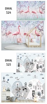 Фотообои для детей, лес, панды на заказ